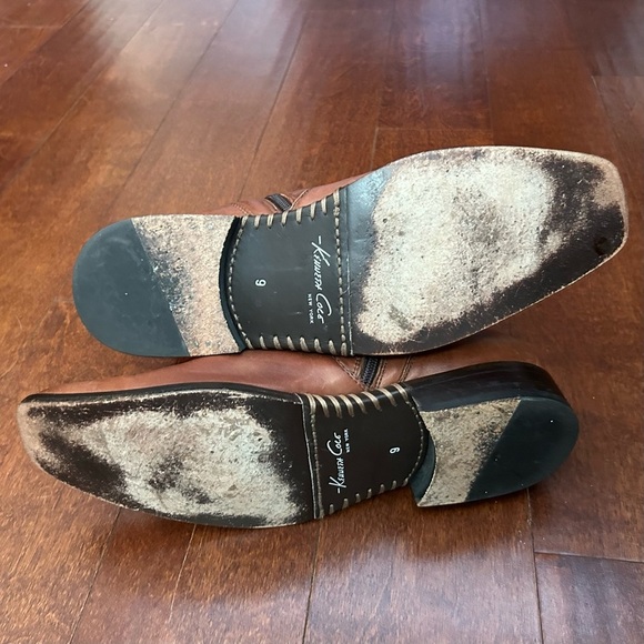 Kenneth Cole Brown Leather Men's Boots withSquared Toes, Size 9 - Picture 15 of 16